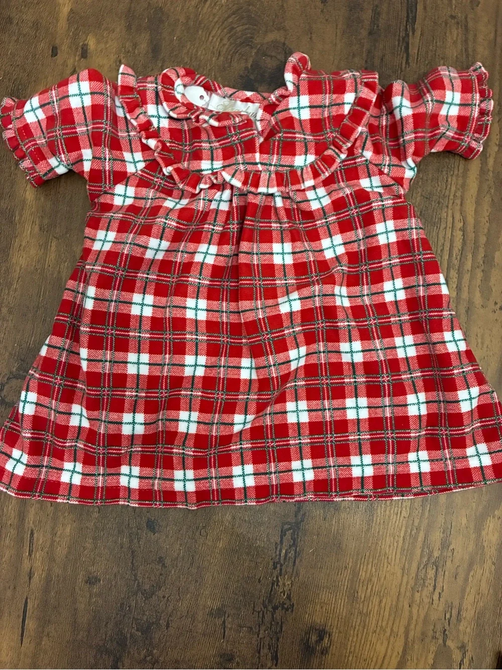 Vintage Strasburg Plaid Infant Nightgown